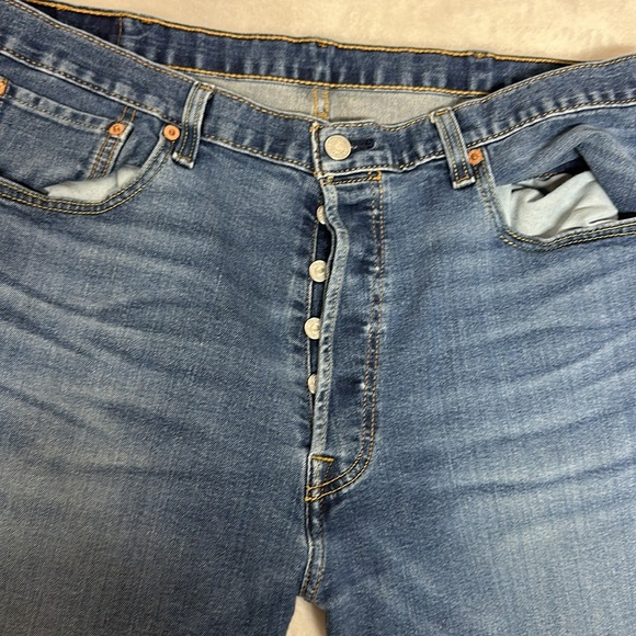 Levi's 501 Men's Bootcut Jeans - Blue 38x32 - Picture 3 of 6